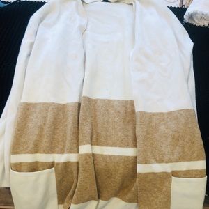 Long two tone cardigan